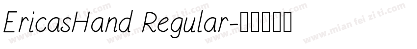 EricasHand Regular字体转换